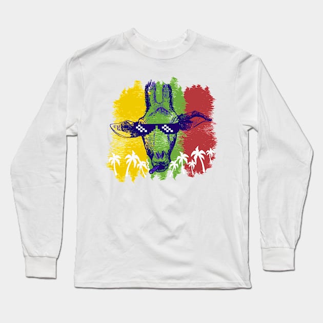 giraffes african style Long Sleeve T-Shirt by tee4ever